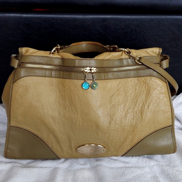 Mulberry Leather Taylor Crossbody bag in Summer Kahki! - Picture 1 of 15